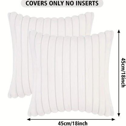 1Pc Stripe Corduroy Pillow Case Creative Home Fabric Pillowcushion for Sofa Bedroom Car, Home Decoration Home Decor Room Decor