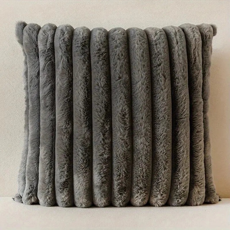 1Pc Stripe Corduroy Pillow Case Creative Home Fabric Pillowcushion for Sofa Bedroom Car, Home Decoration Home Decor Room Decor