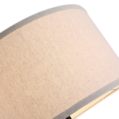 Wood Tripod Floor Lamp Home Lighting Elegant E27 Bulb Linen Shade Home Office