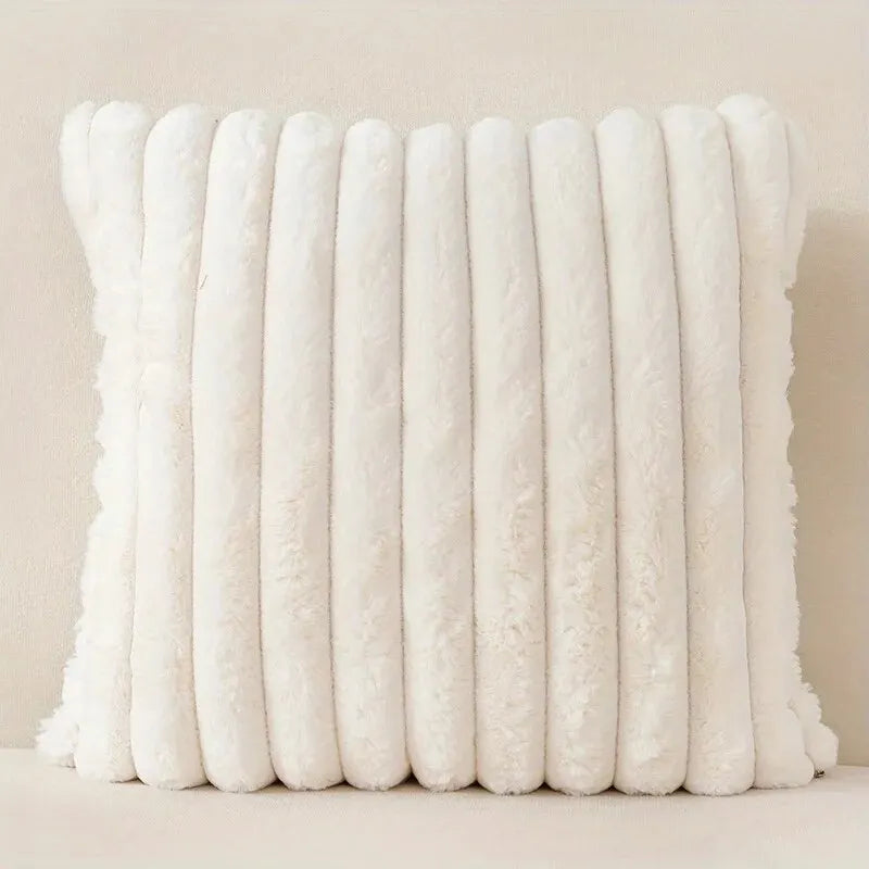 1Pc Stripe Corduroy Pillow Case Creative Home Fabric Pillowcushion for Sofa Bedroom Car, Home Decoration Home Decor Room Decor