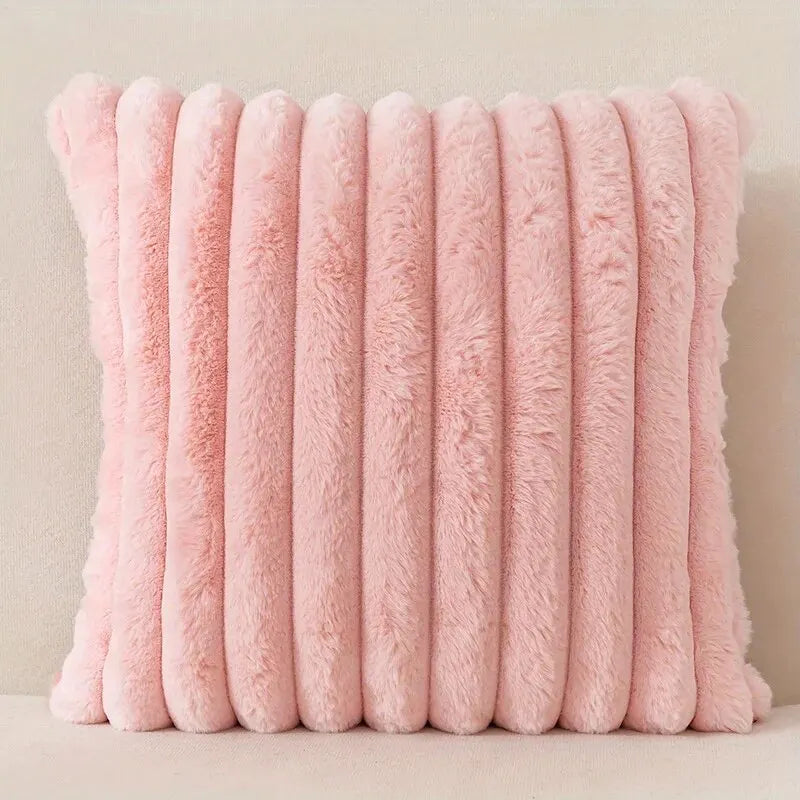 1Pc Stripe Corduroy Pillow Case Creative Home Fabric Pillowcushion for Sofa Bedroom Car, Home Decoration Home Decor Room Decor