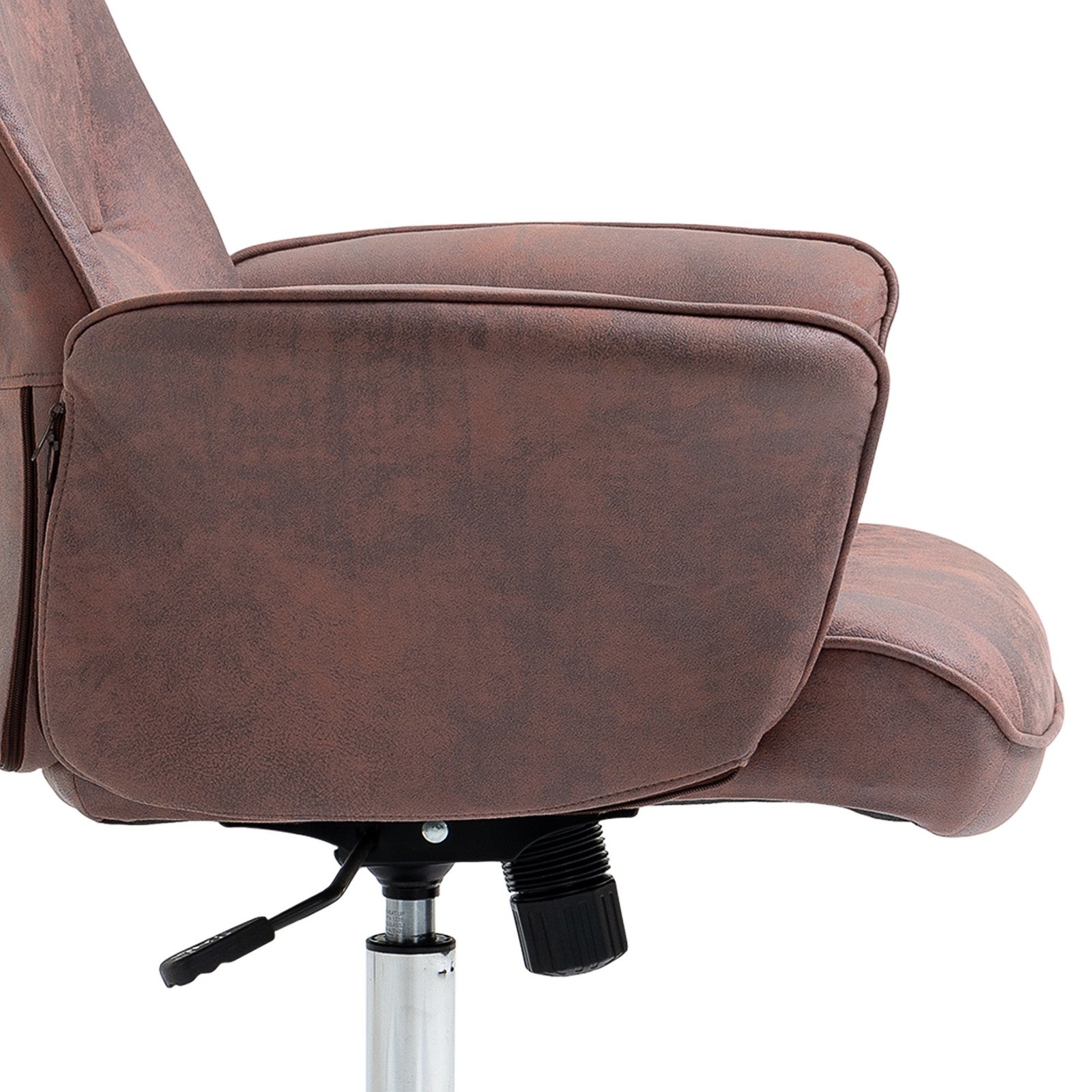Vinsetto Home Office Chair Microfibre Swivel Chair for Home Study, Red